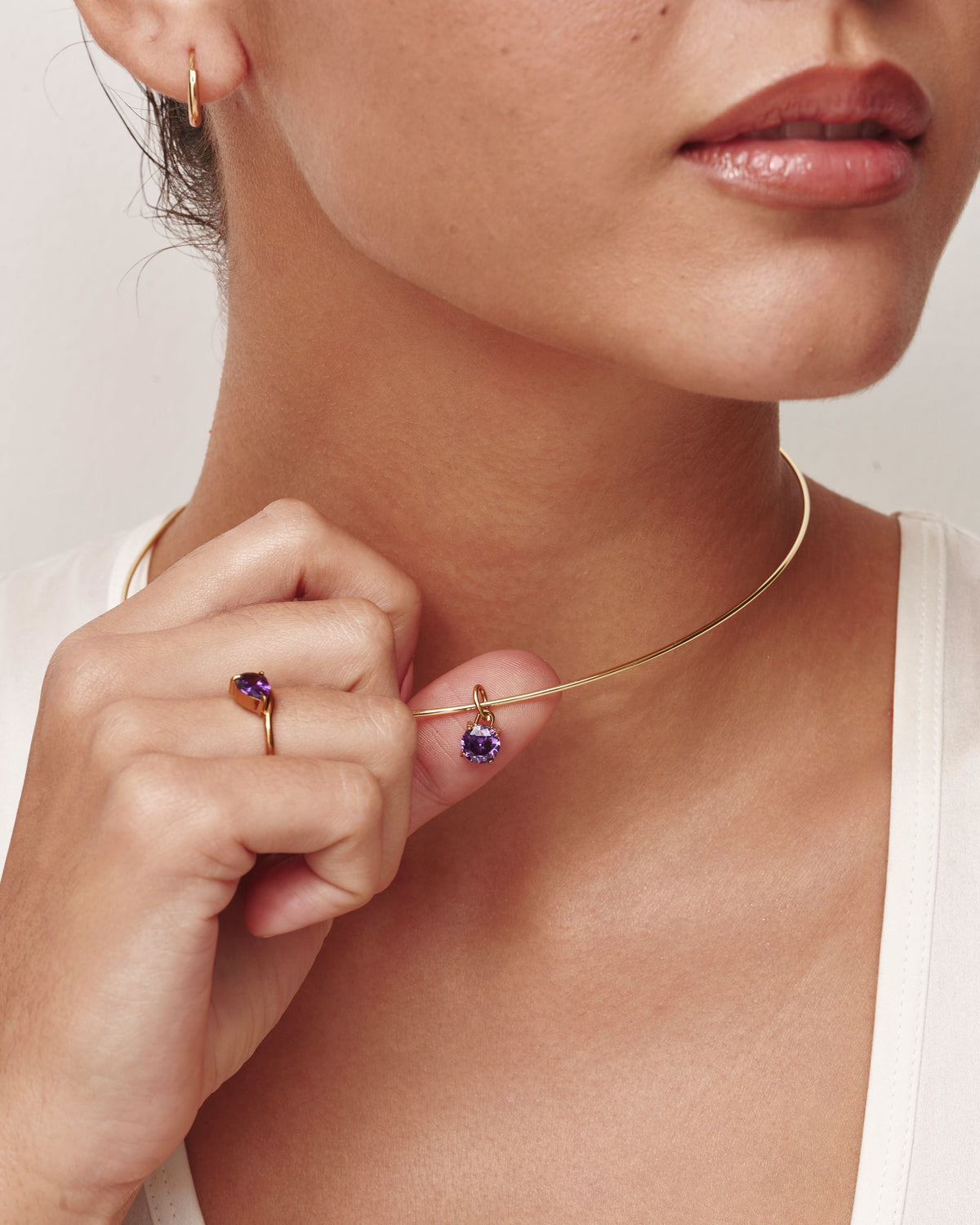 Birthstone Collar Necklace
