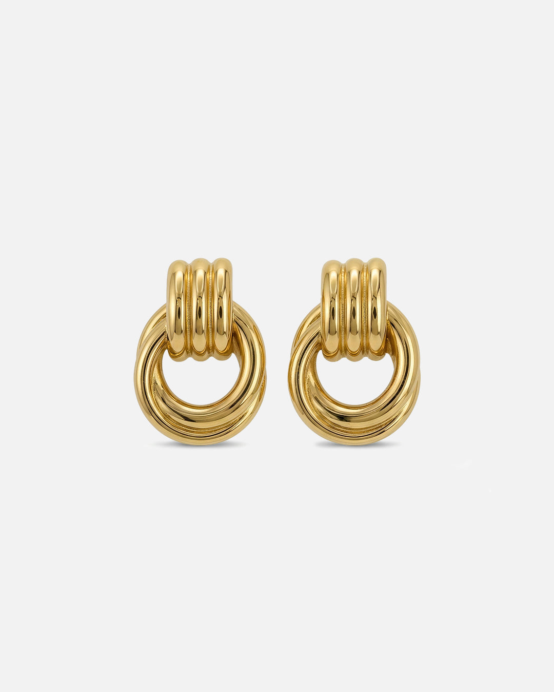 Double Knot Earrings Gold