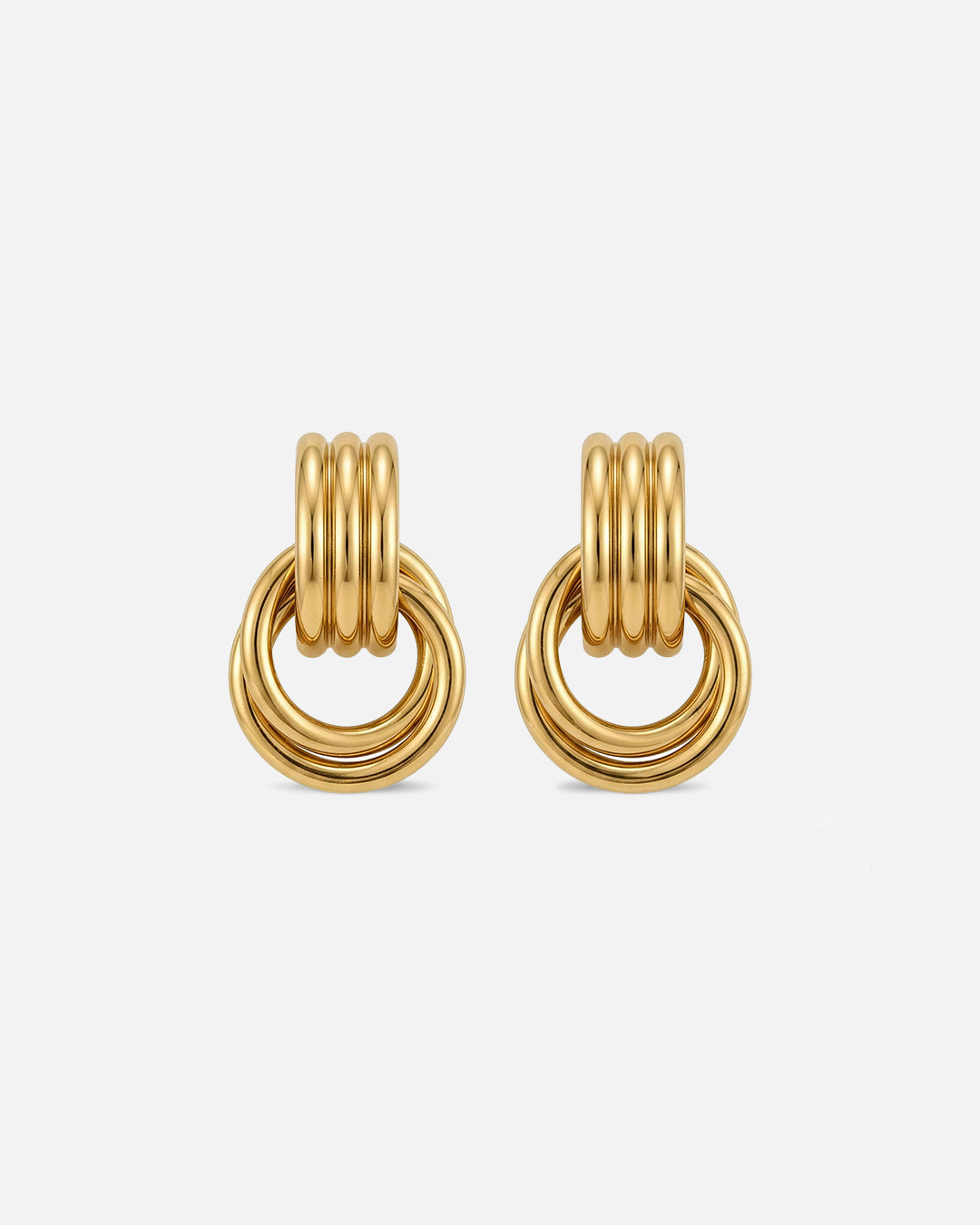 Mini Knot Earrings Gold