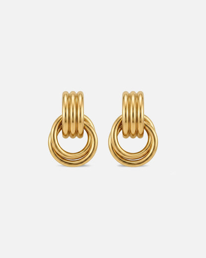 Mini Knot Earrings Gold