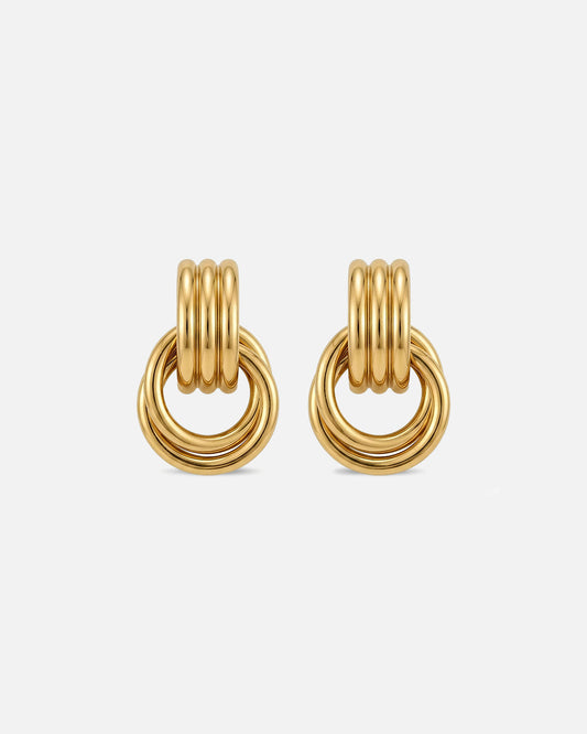 Mini Knot Earrings Gold