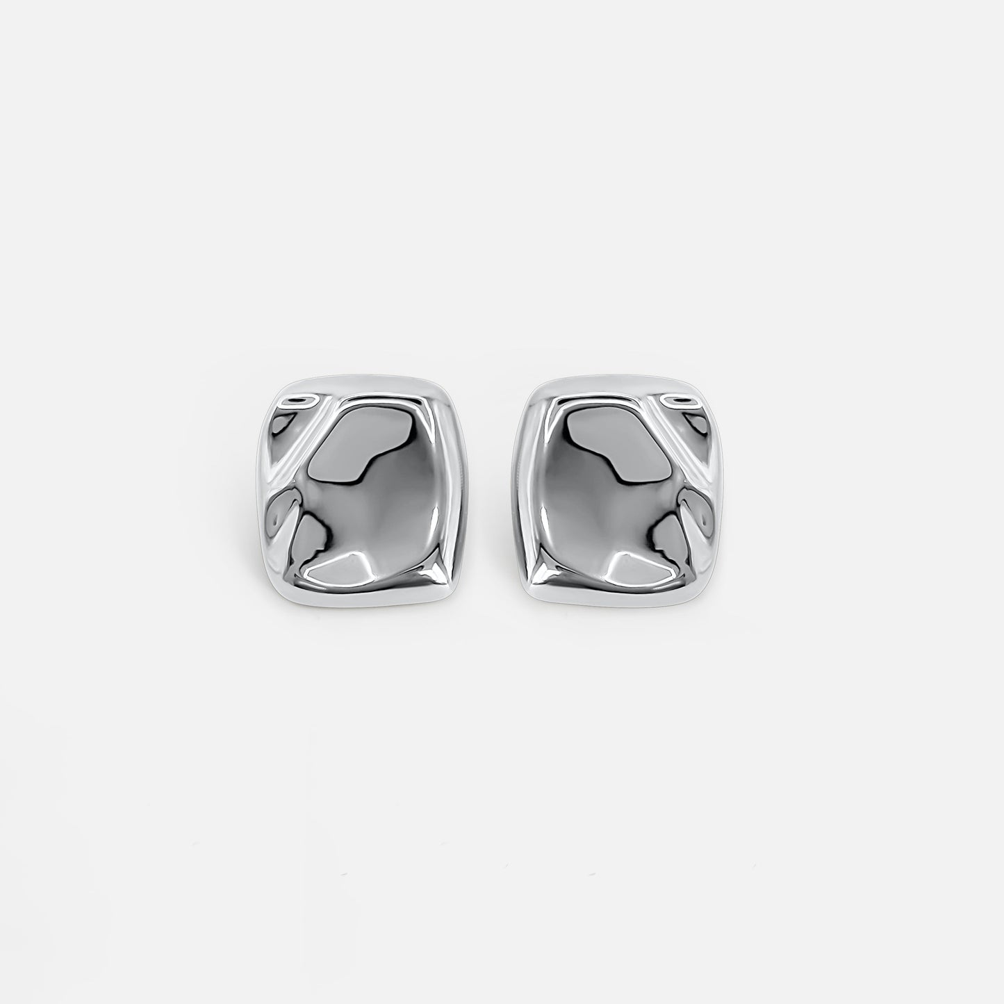 Molten Earring - Silver