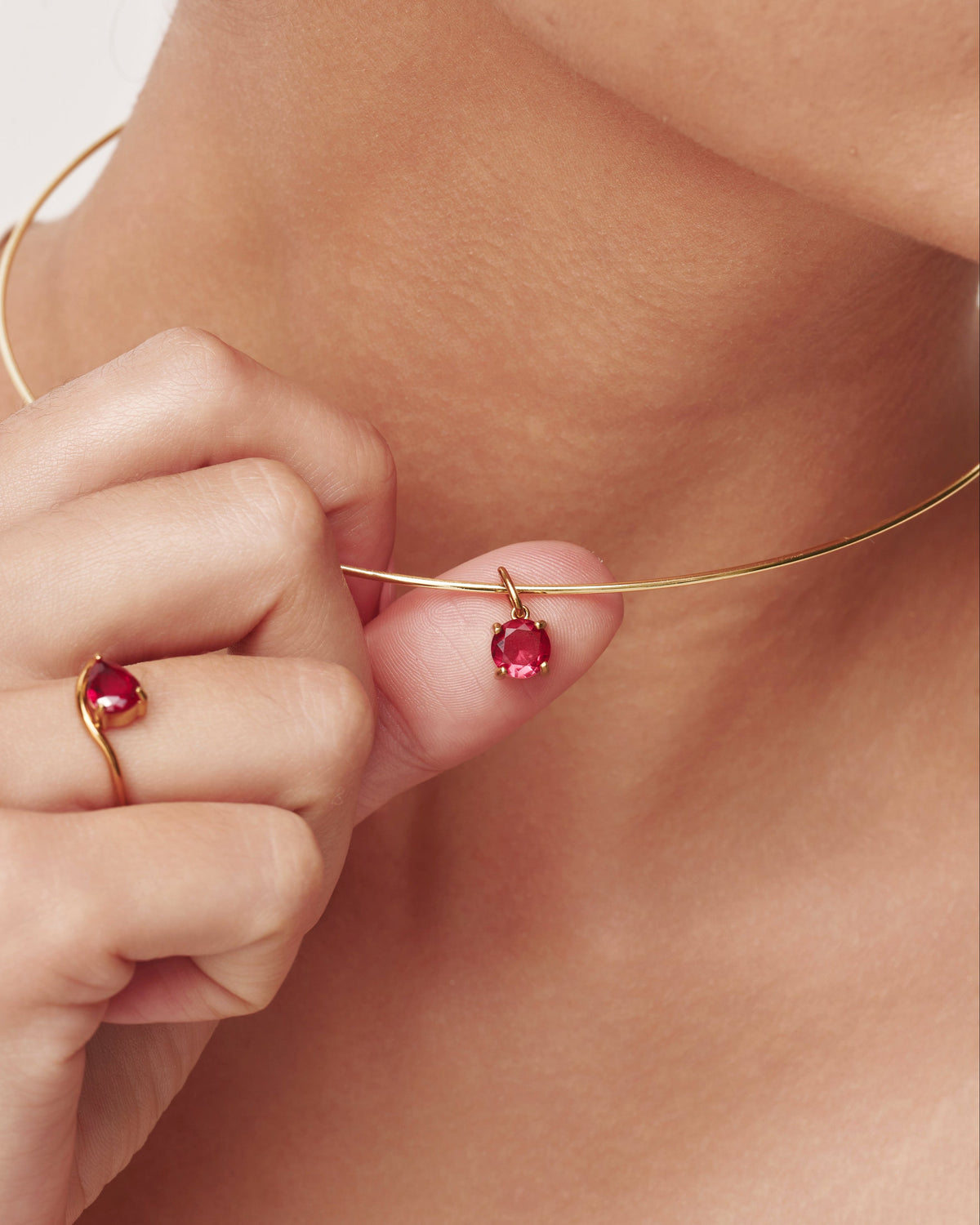 Birthstone Collar Necklace