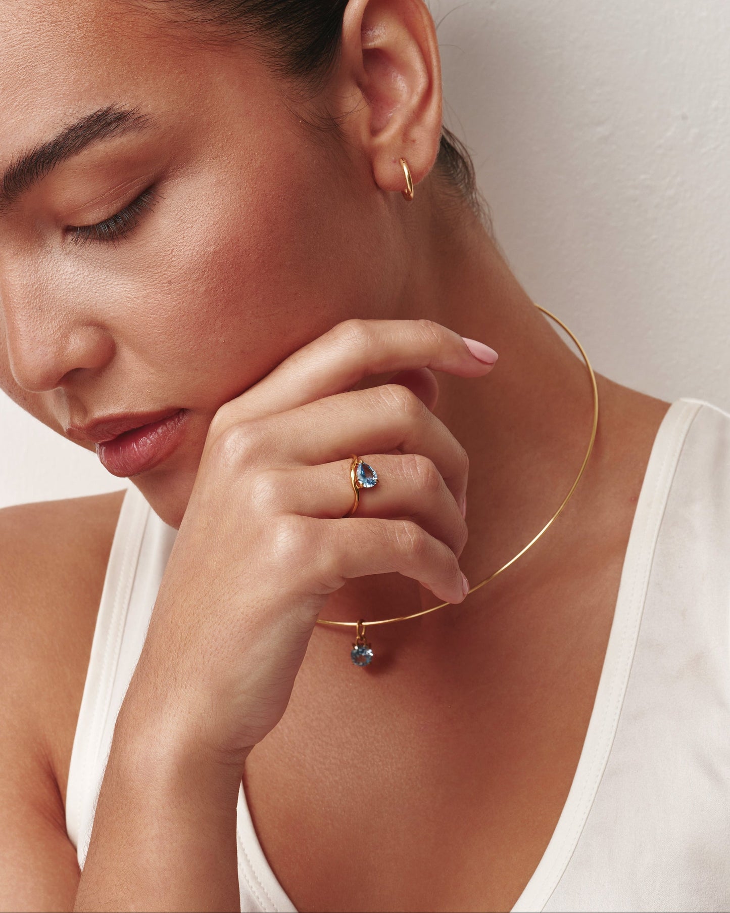 Pear Cut Birthstone Ring