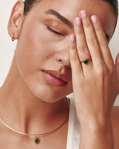 Pear Cut Birthstone Ring
