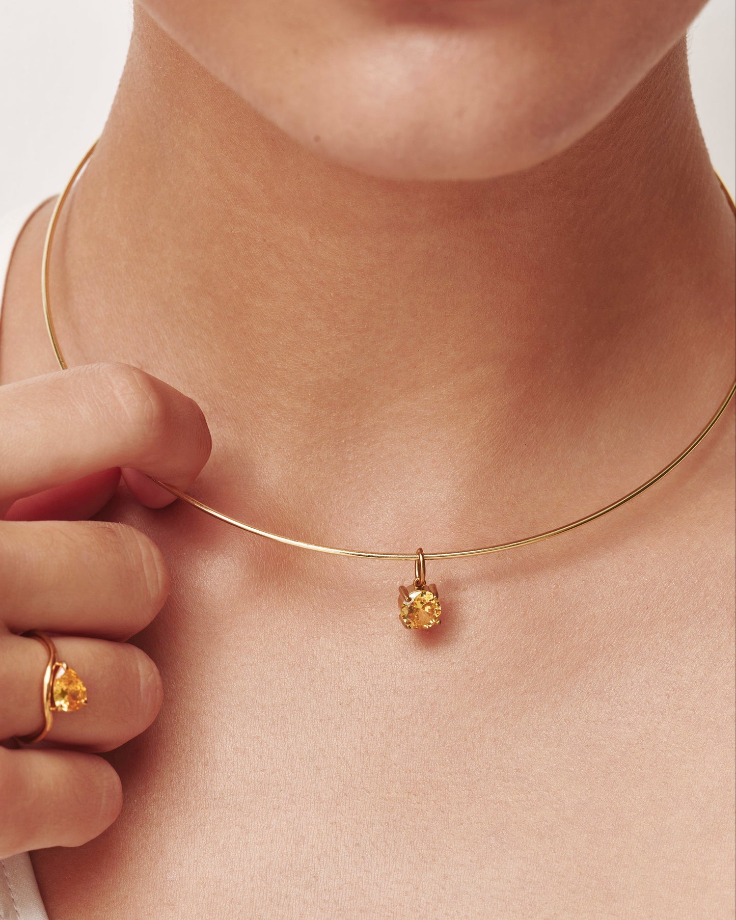 Birthstone Collar Necklace