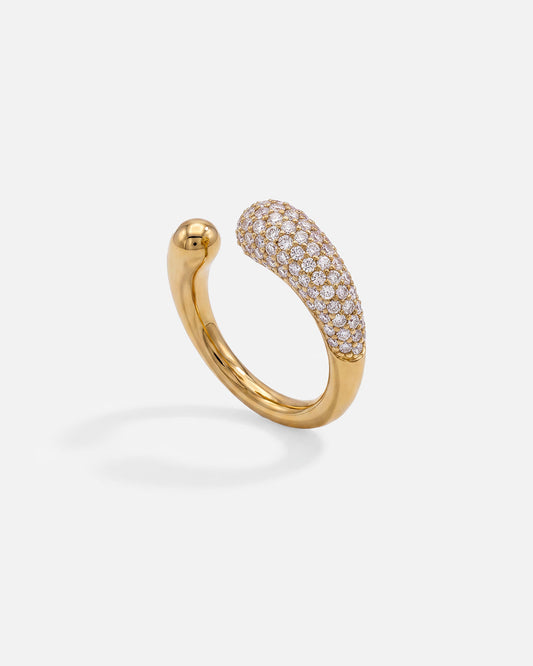 Pavé adjustable ring