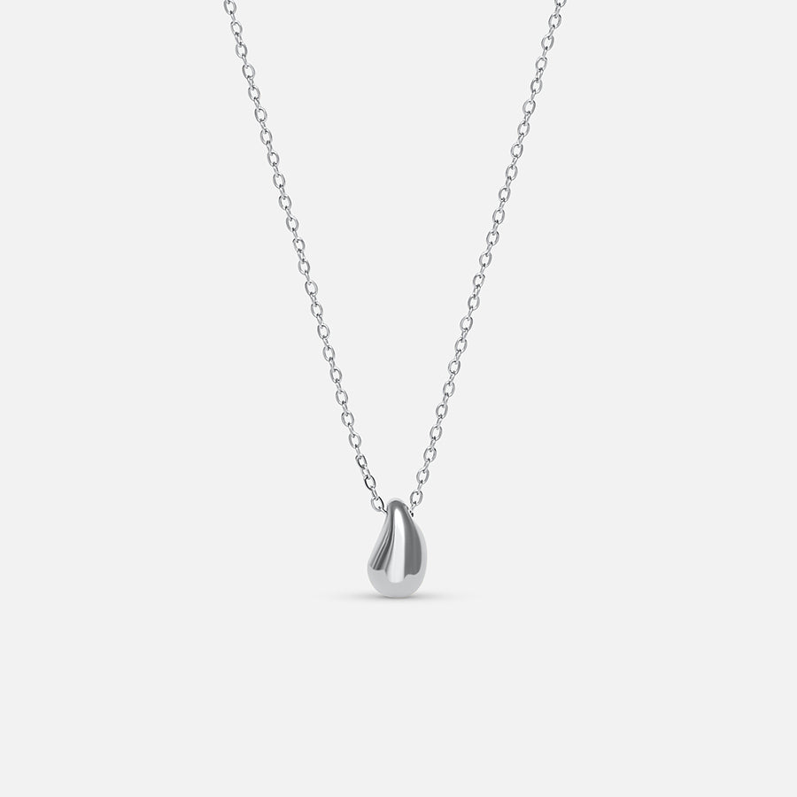 Mini Drop Necklace - Silver