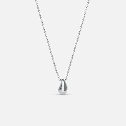 Mini Drop Necklace - Silver
