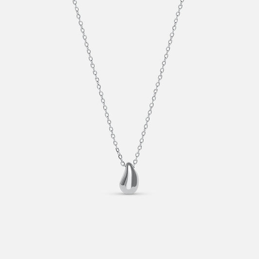Mini Drop Necklace - Silver