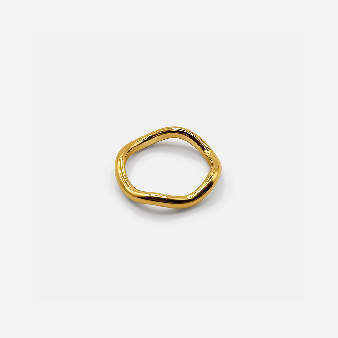 Mini Wave Ring - Gold
