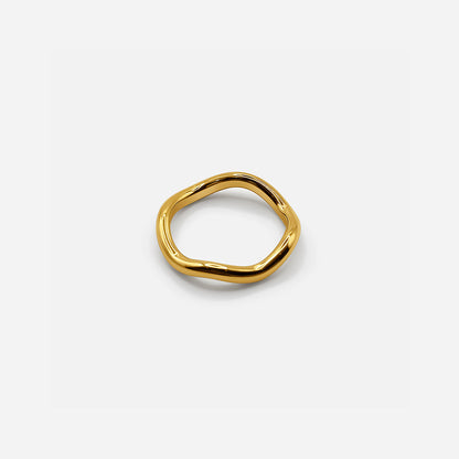 Mini Wave Ring - Gold