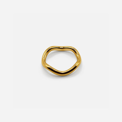 Mini Wave Ring - Gold