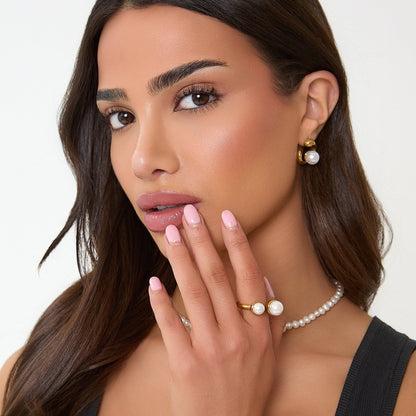 Double Pearl Ring