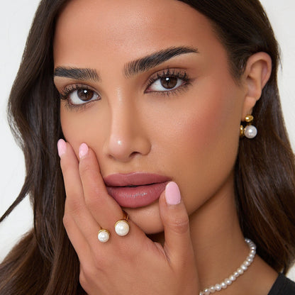 Double Pearl Ring