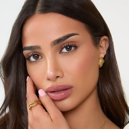 Twist Earrings - Gold