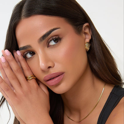 Twist Earrings - Gold