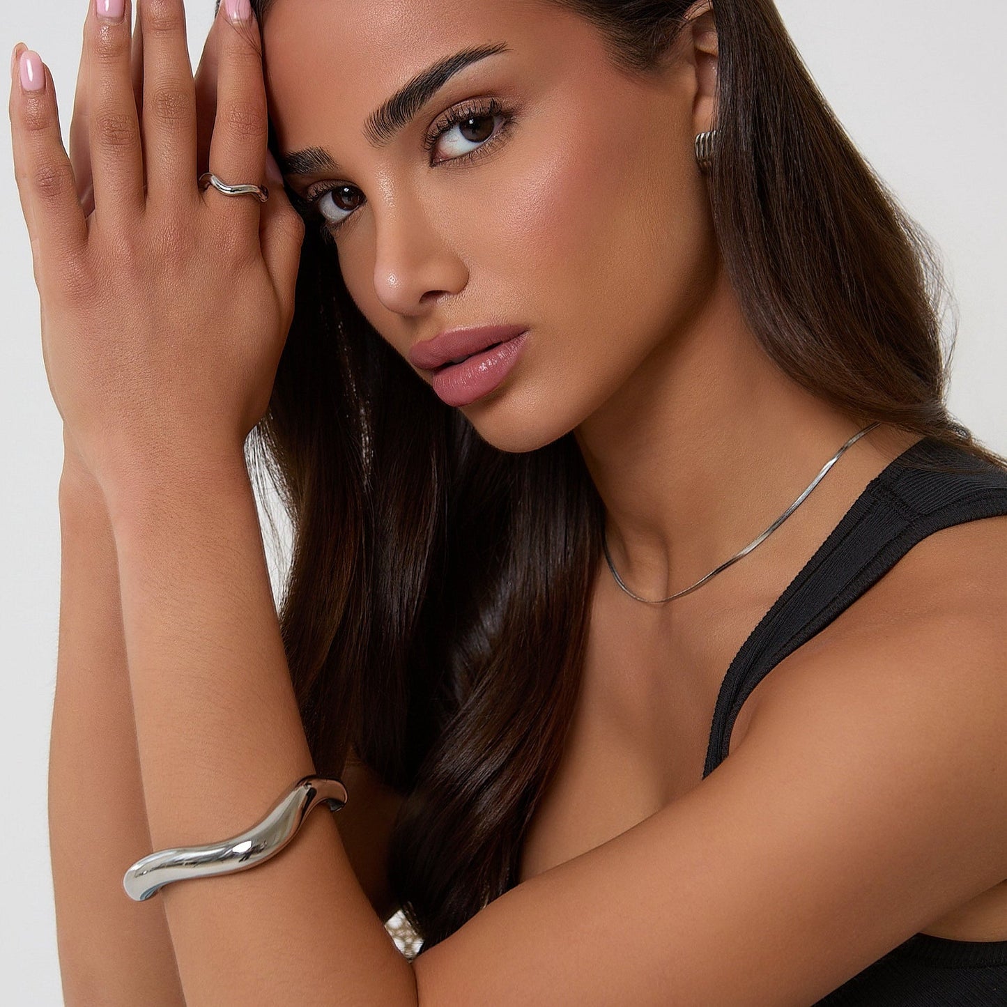 Sculptural Open Bracelet