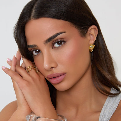 Adjustable Double Layer Ring