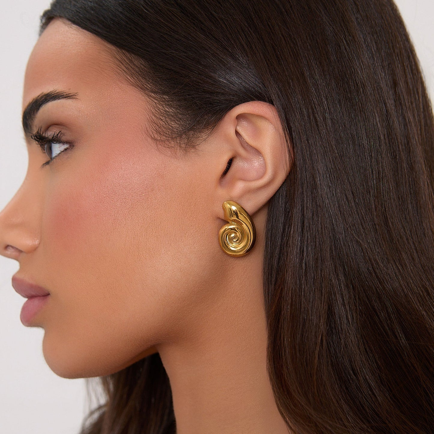 Gold Seashell Earrings