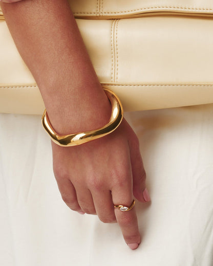 Sculptural Open Bracelet