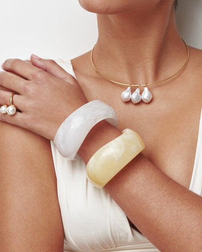 Lemon Sculpt Bangle