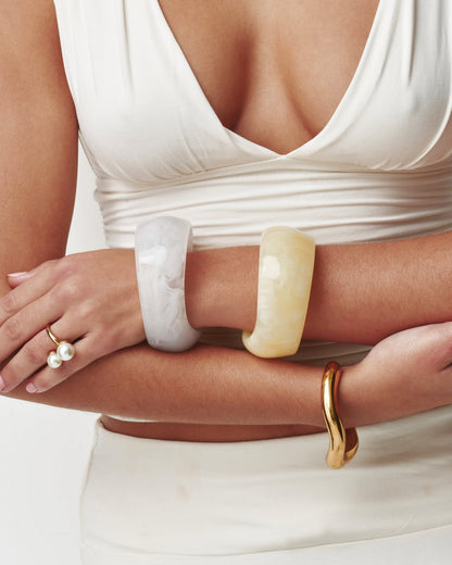 Lemon Sculpt Bangle