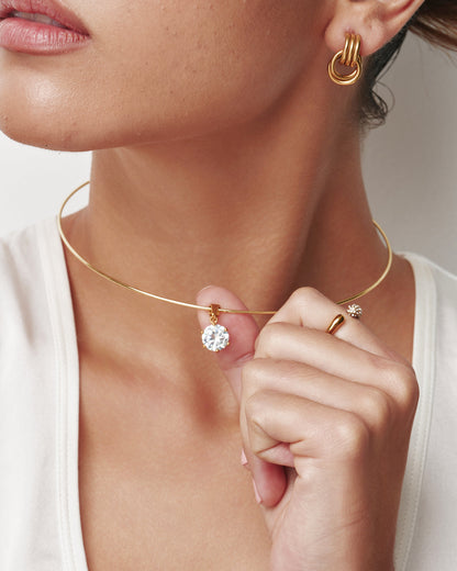 Round Cut Collar Necklace
