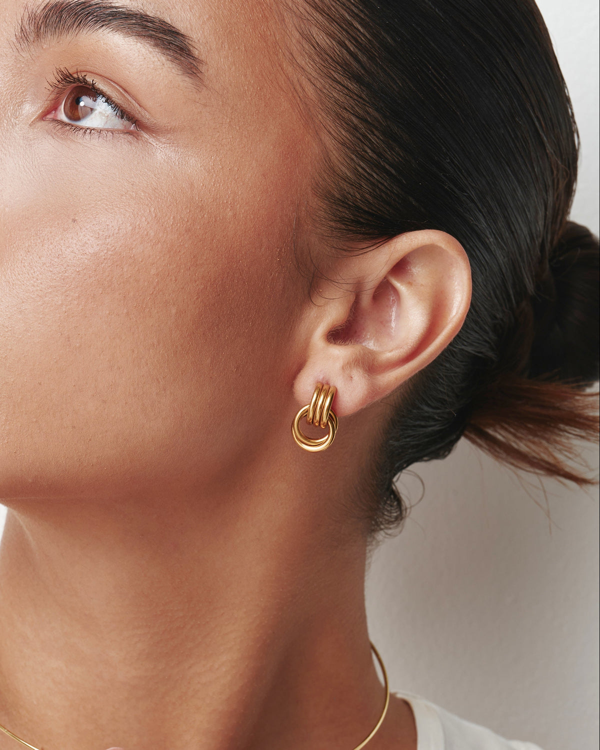 Mini Knot Earrings Gold