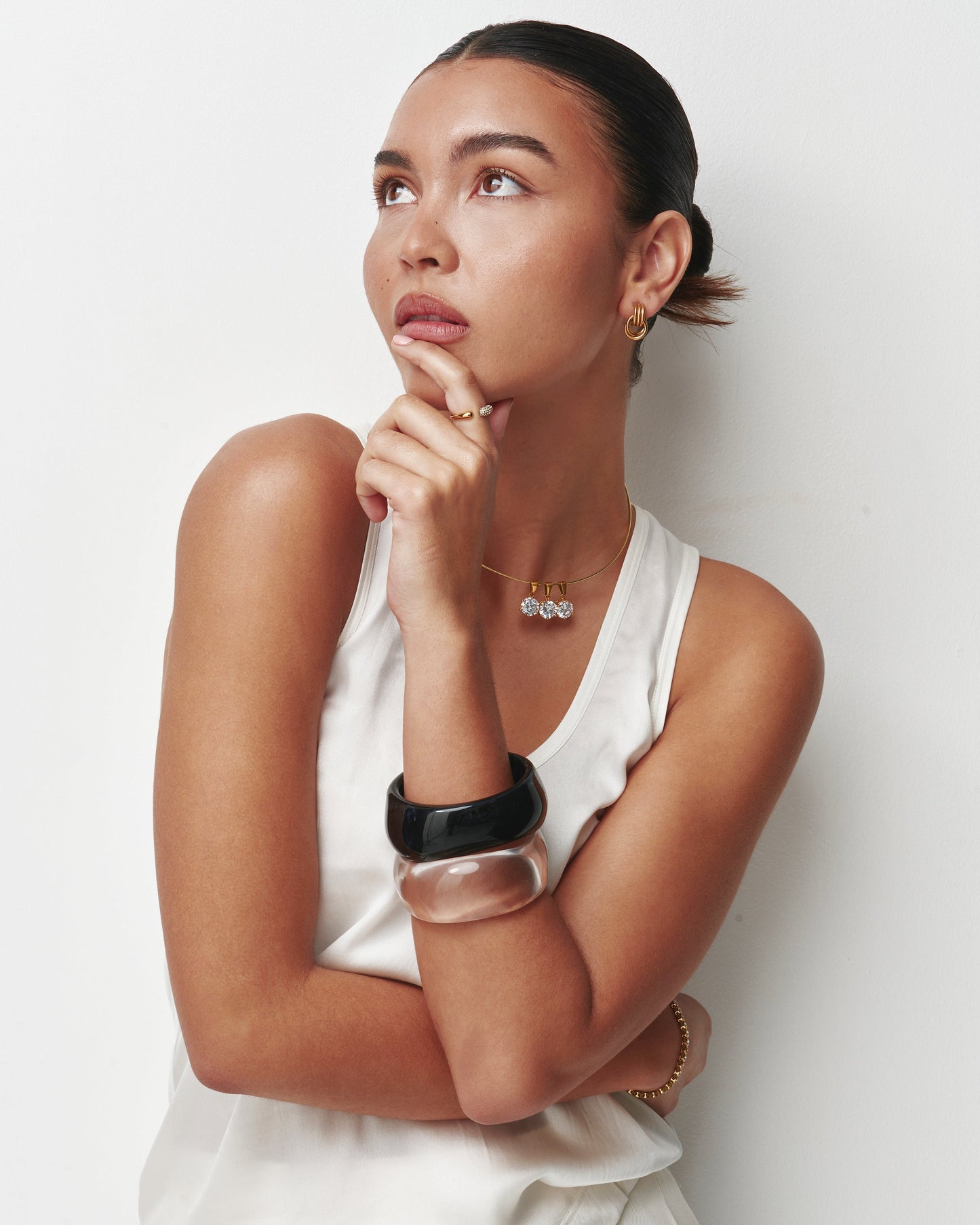 Black Sculpt Bangle