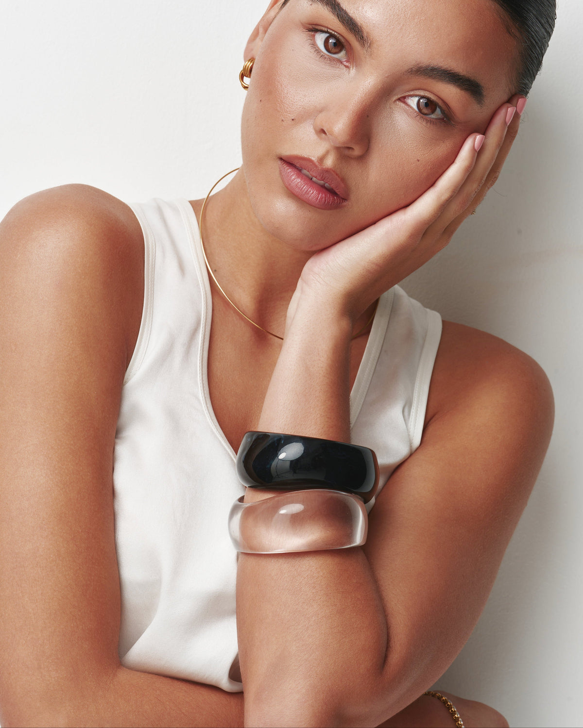 Black Sculpt Bangle