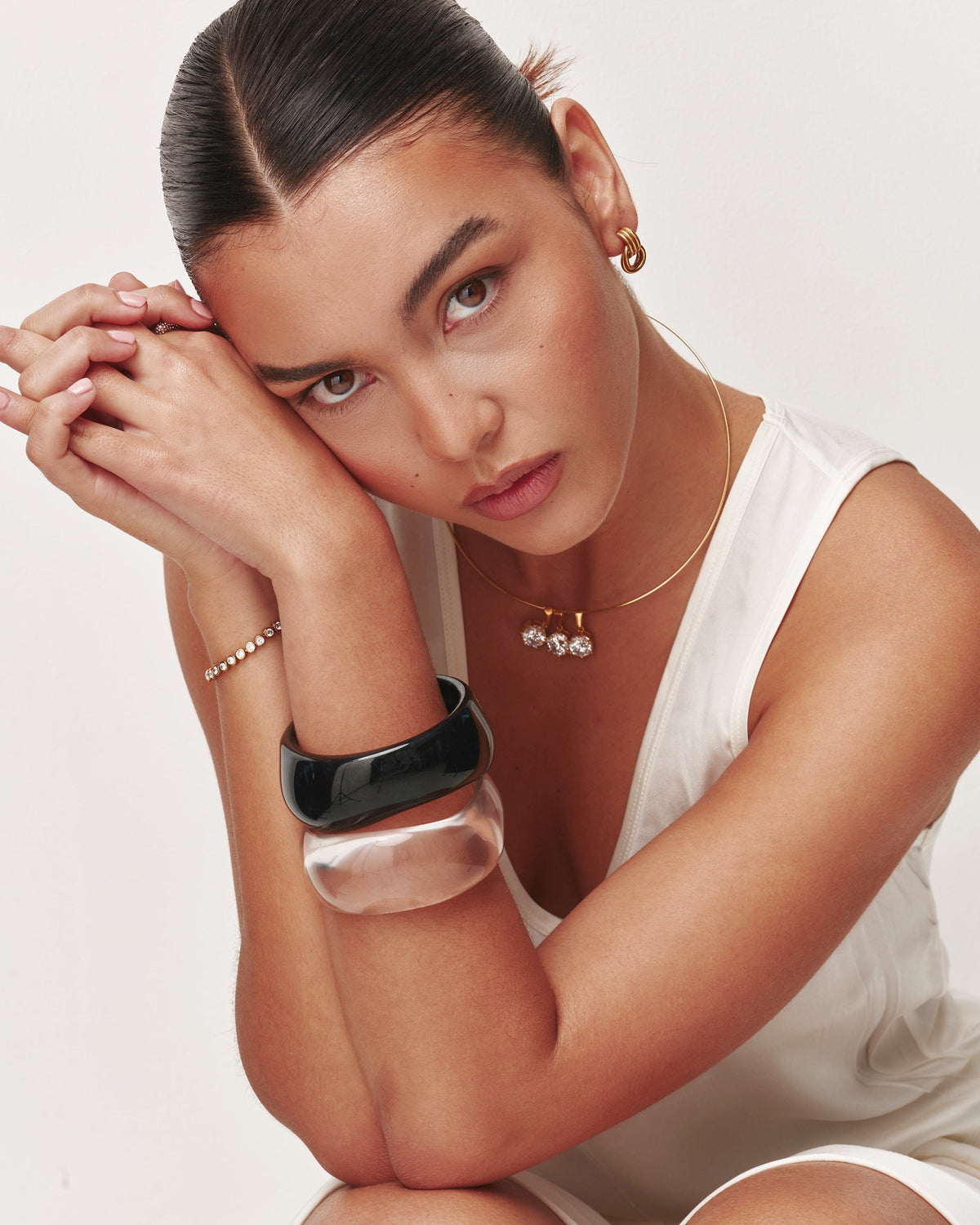 Clear Sculpt Bangle