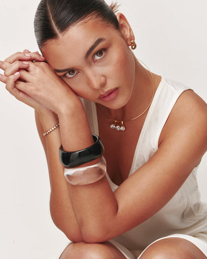 Black Sculpt Bangle