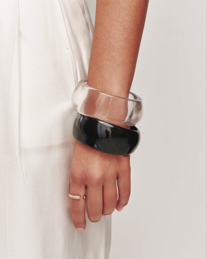 Black Sculpt Bangle