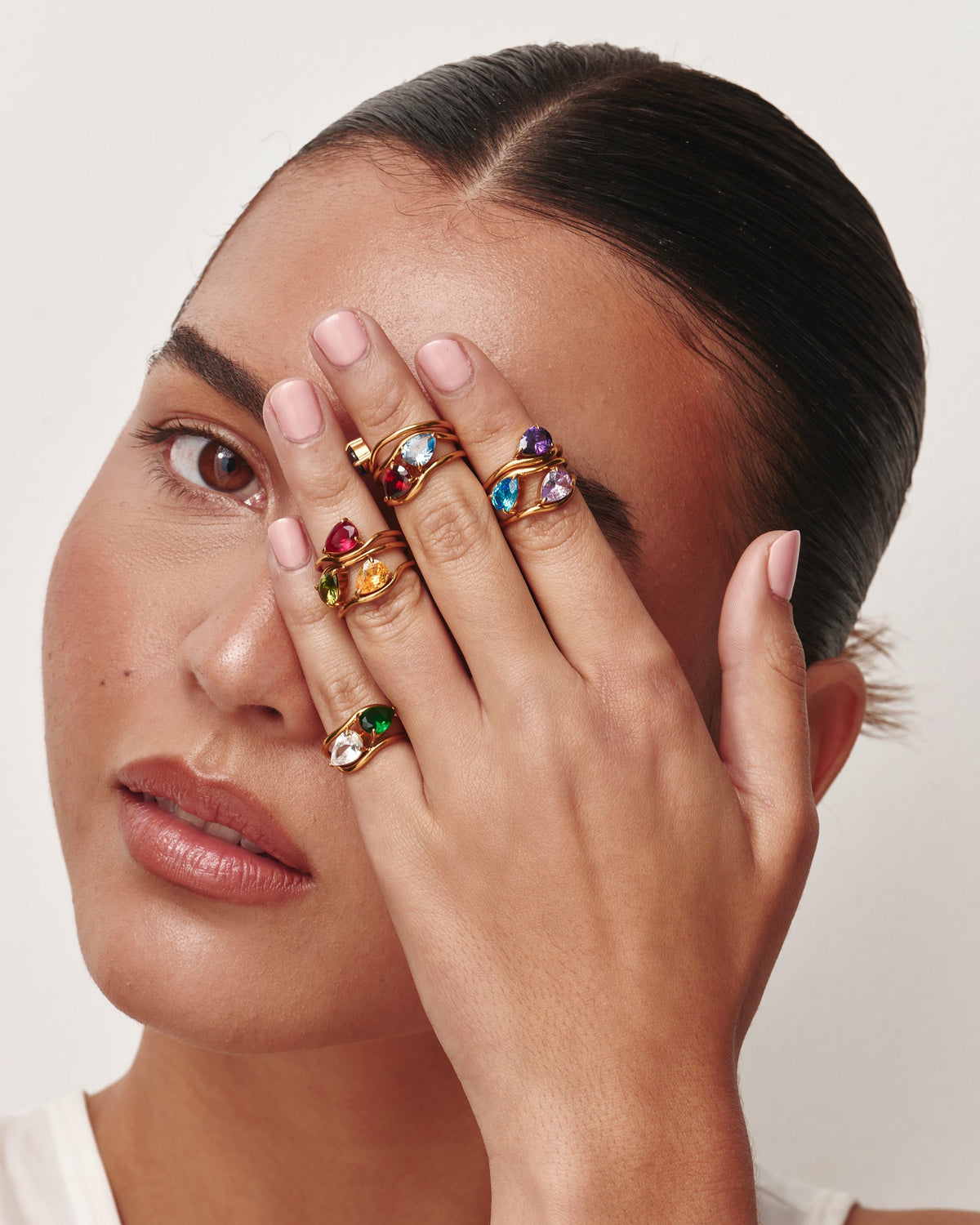 Pear Cut Birthstone Ring
