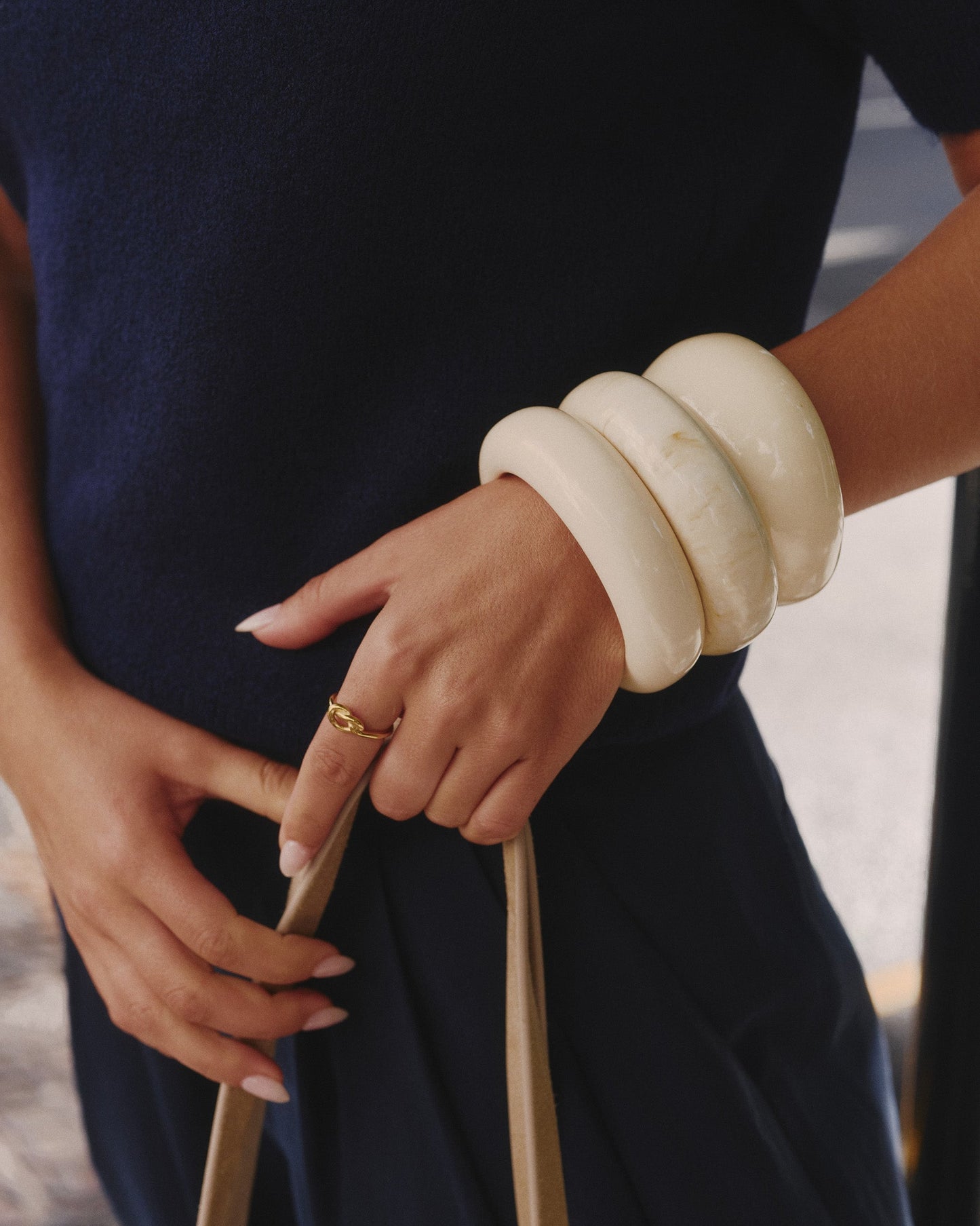 Latte Rounded Bangle