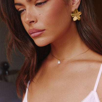 Mini Pearl Drop Necklace