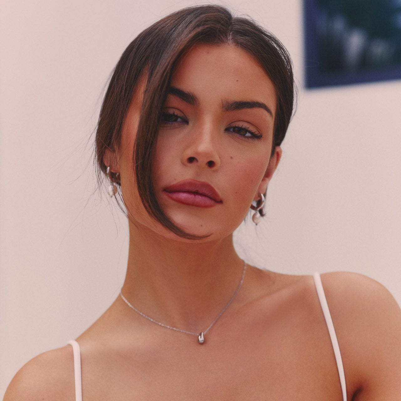 Mini Drop Necklace - Silver