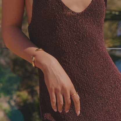 Contour Cuff Bracelet - Gold