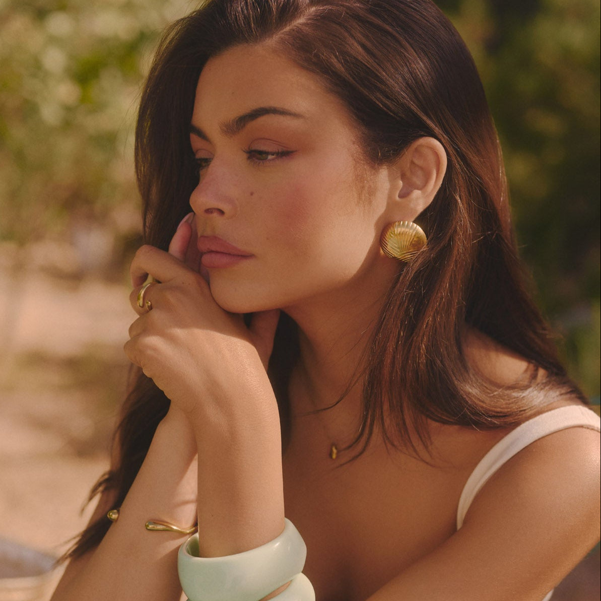 Circle Earring - Gold