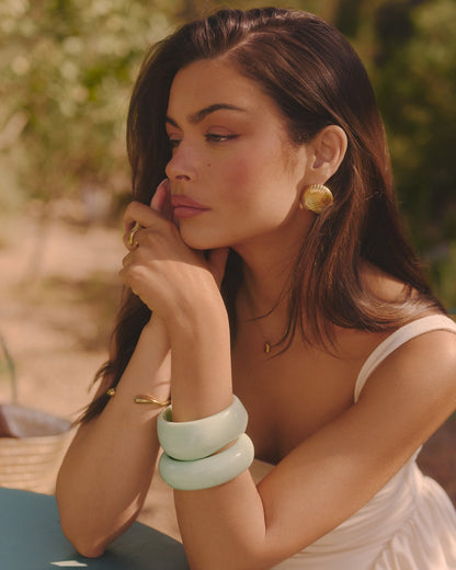 Mint Sculpt Bangle