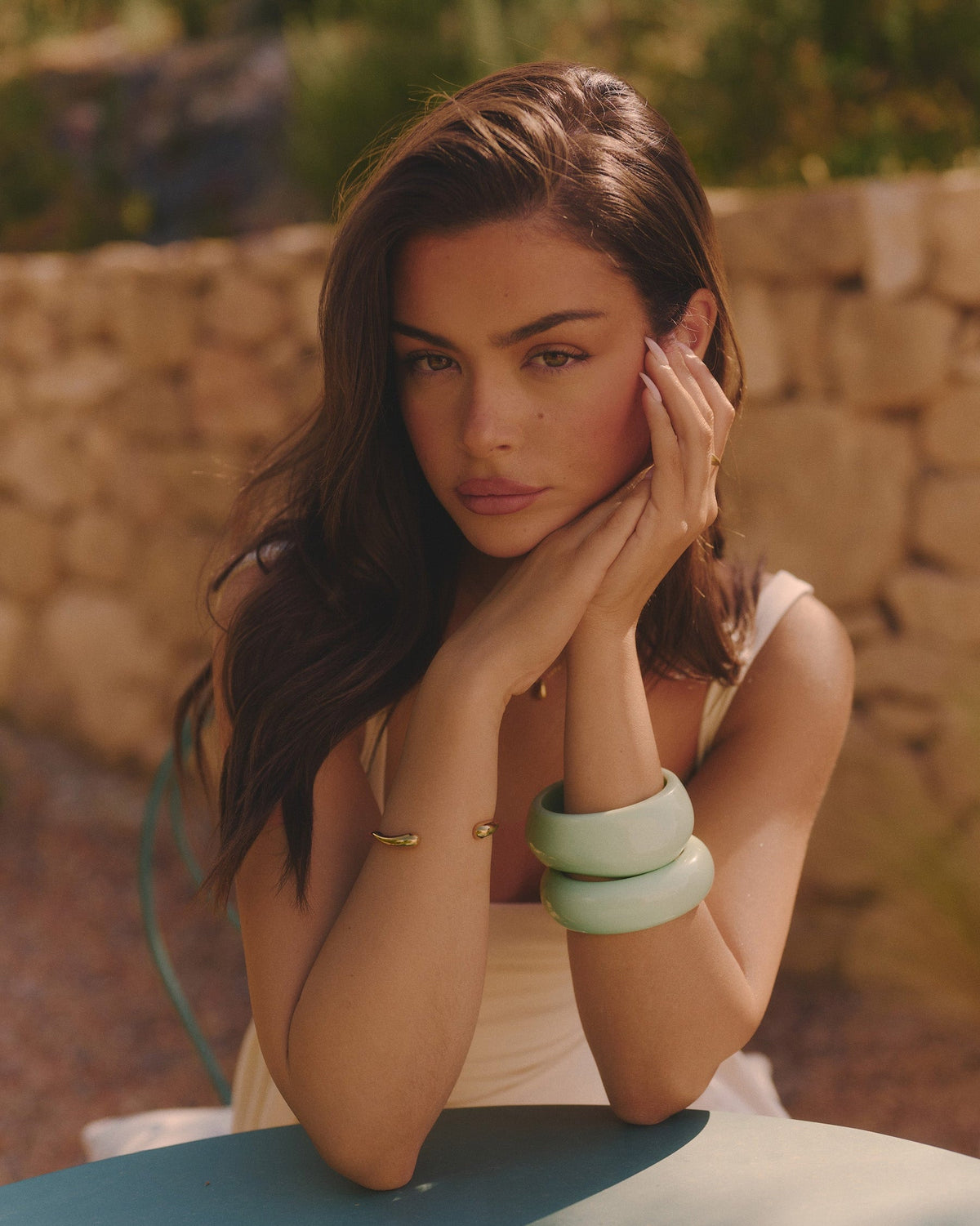 Mint Sculpt Bangle