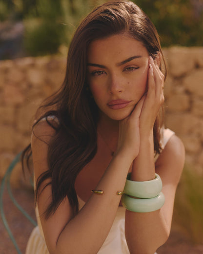 Mint Sculpt Bangle