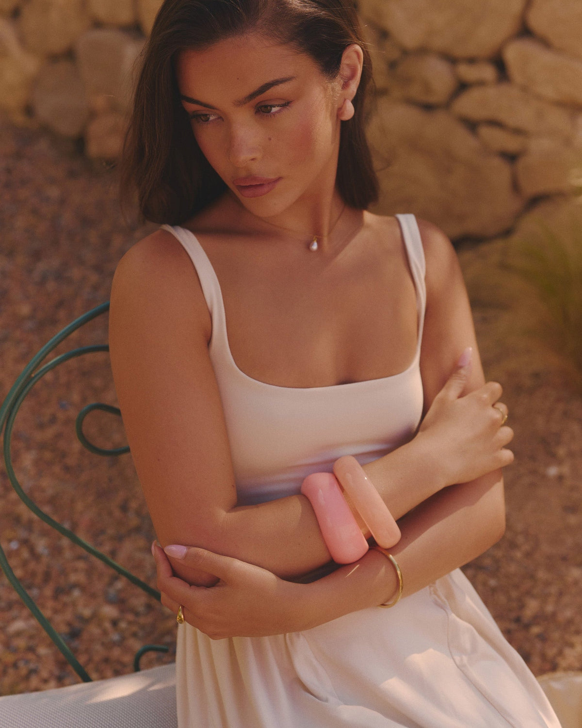 Peach Rounded Bangle