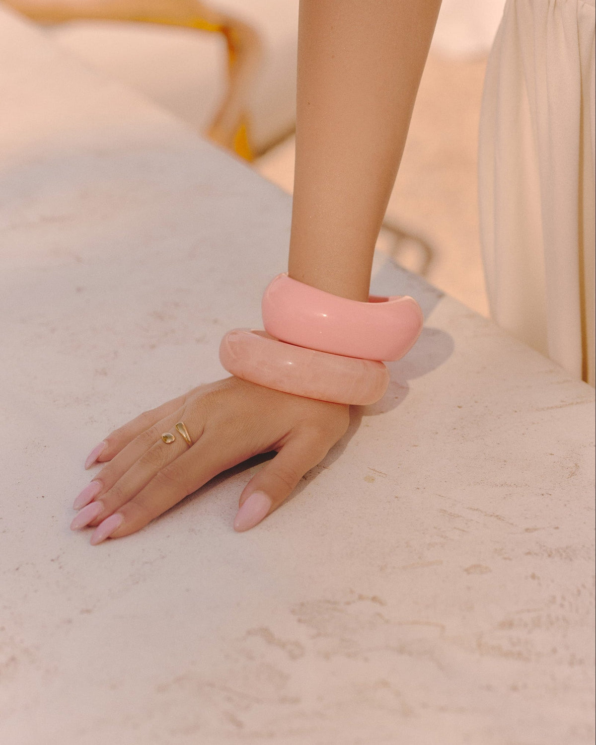 Peach Rounded Bangle