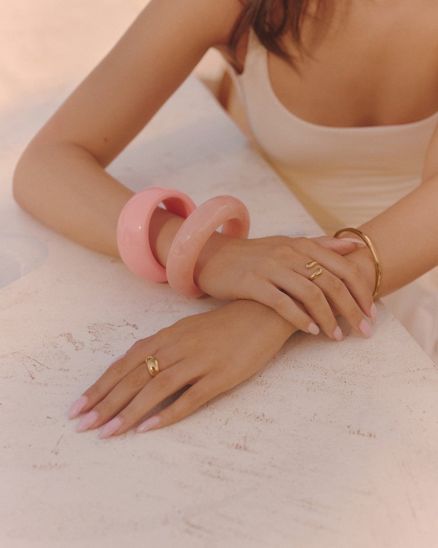 Strawberry Sculpt Bangle