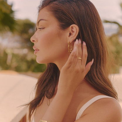 Zephyr Hoop Earrings - Gold