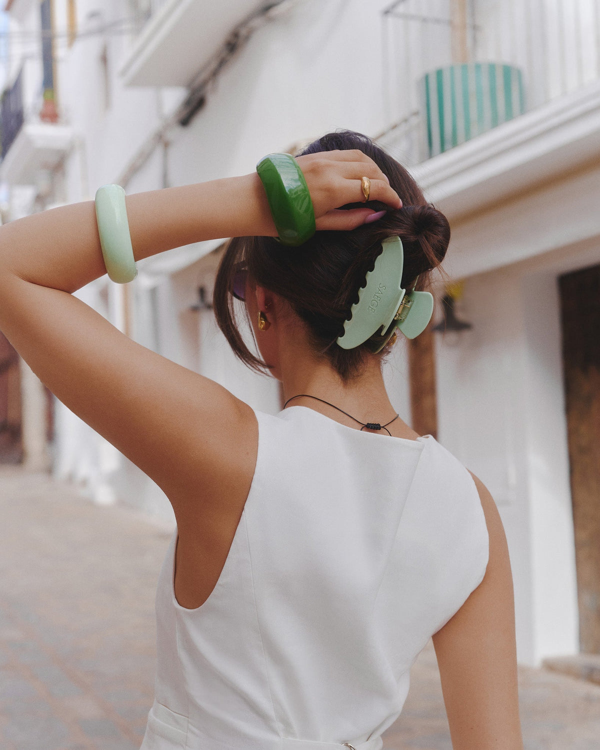 Mint Rounded Bangle
