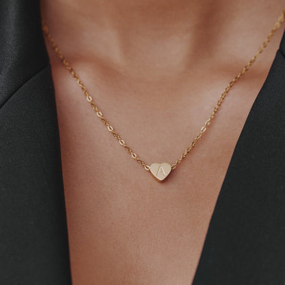 Custom Initial Heart Necklace