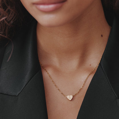 Custom Initial Heart Necklace